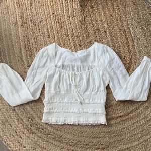 Free People White Blouse